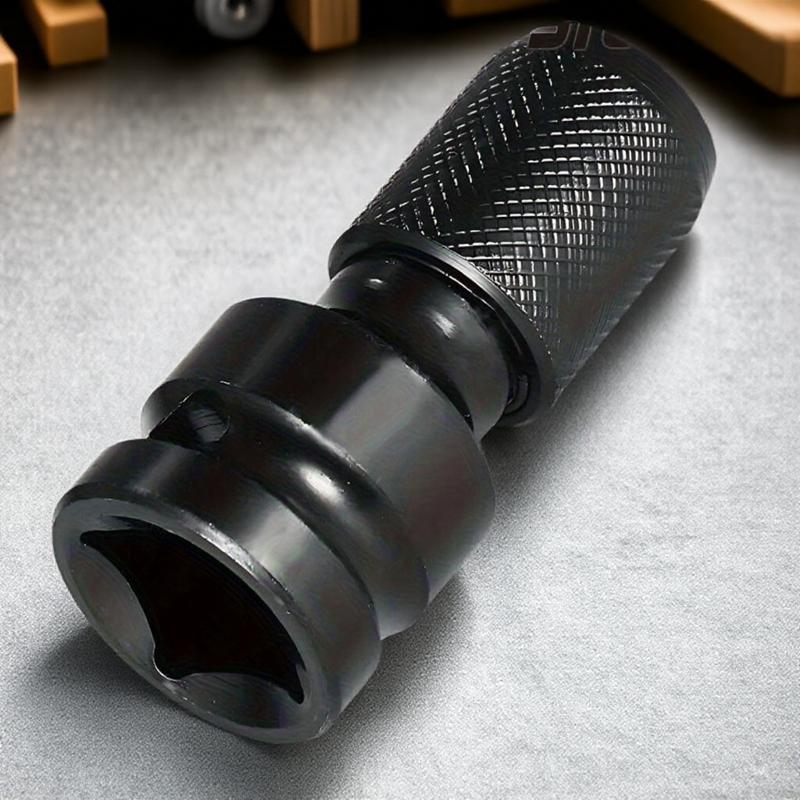 1/2" to 1/4" Hex Socket Adapter, Impact Extension for Pneumatic & Electric Tools, Quick-Install, Heavy-Duty Steel Construction, Ideal for Auto Repair & Assembly.