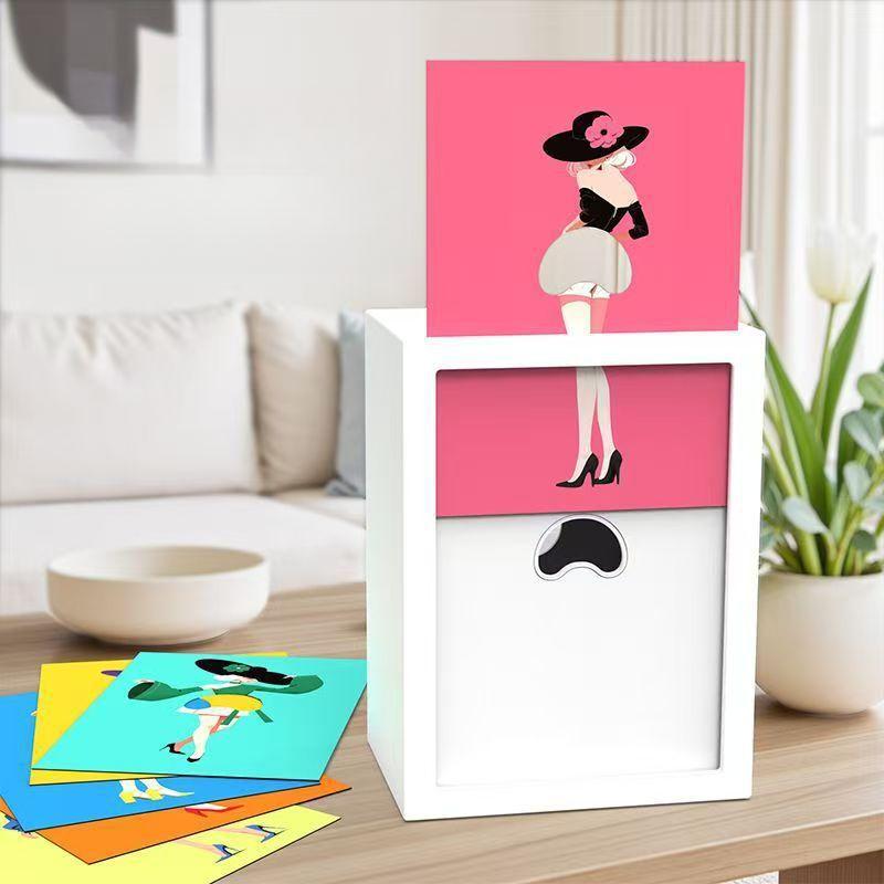 Creative Skirt-Shaped Tissue Holder with Interchangeable Patterned Lid Adorably Designed Animal-Themed Decorative Lamp Perfect for Bathrooms, Living Rooms, and Bedrooms