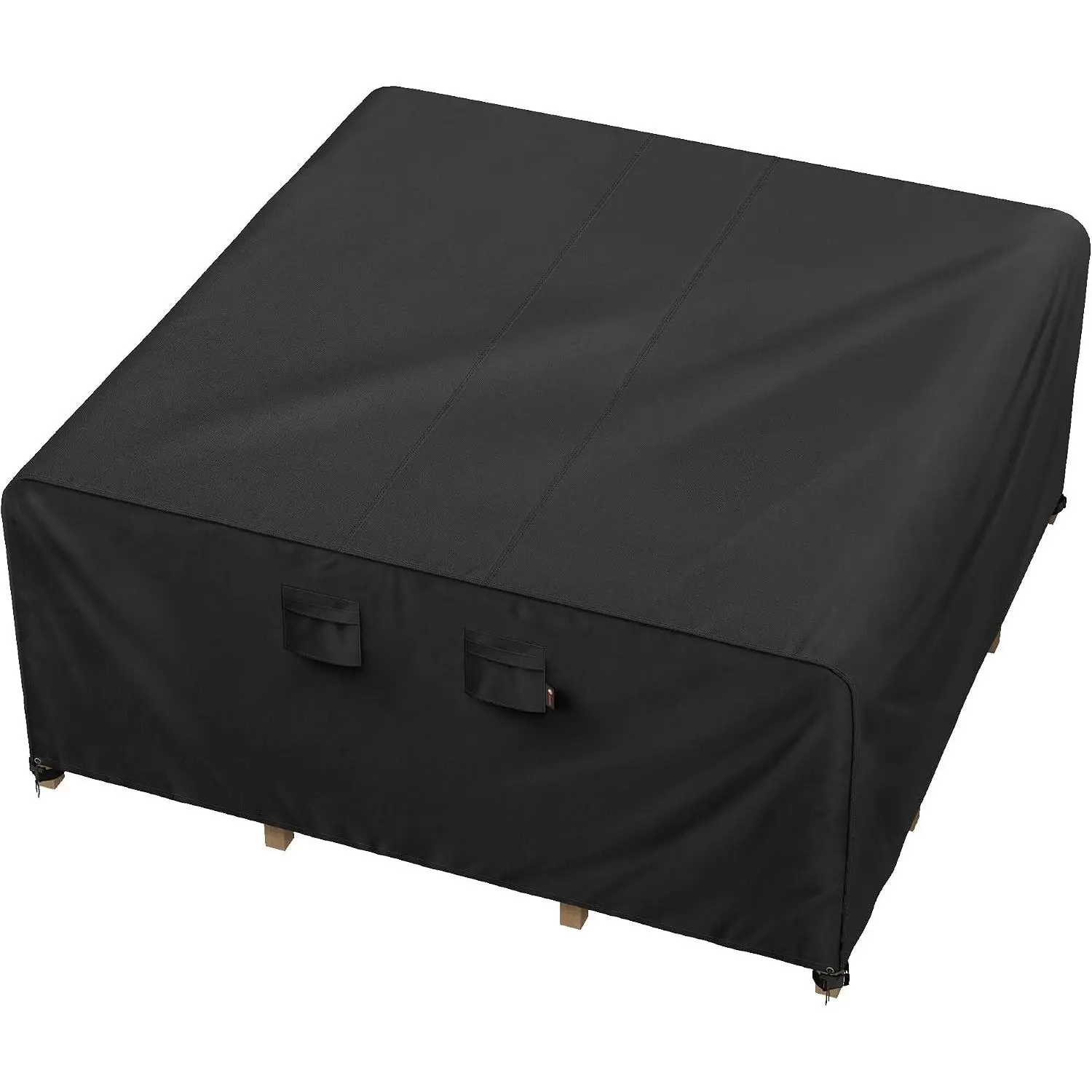 Outdoor Patio Furniture Set Covers 120 x 120 inch Waterproof Weatherproof Square Cover, Heavy Duty 600D for Outside Dining Table and Chairs fit 10 x 10 ft, 118 x 118, 115 x 115 inch