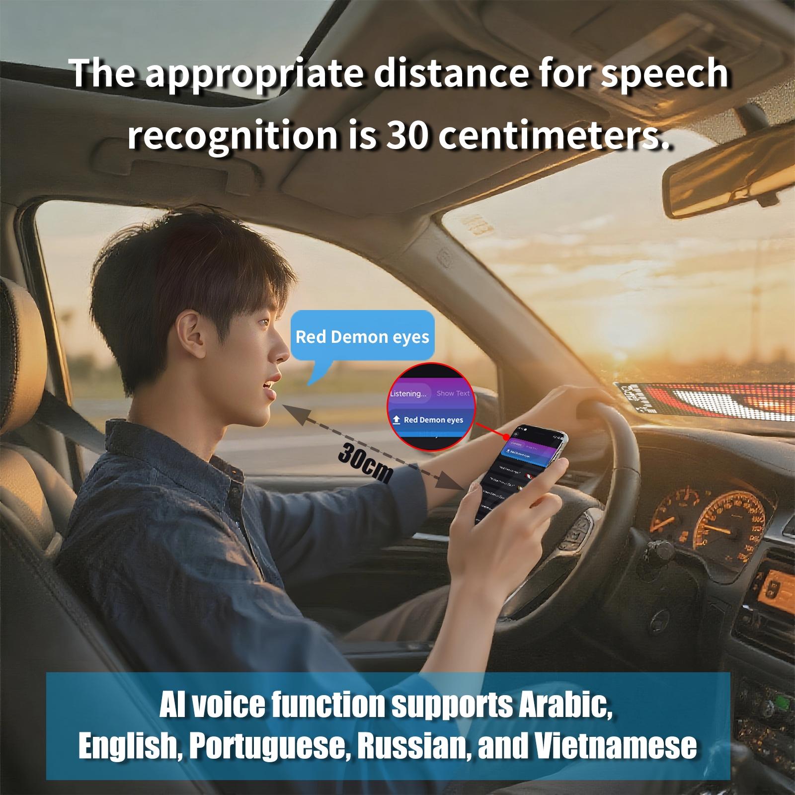 Smart Ai Voice Control LED Display Screen, Pixel Panel Light, APP Programmable Flexible RGB Matrix, USB Powered, Car Restaurant Advertising, Home Decor