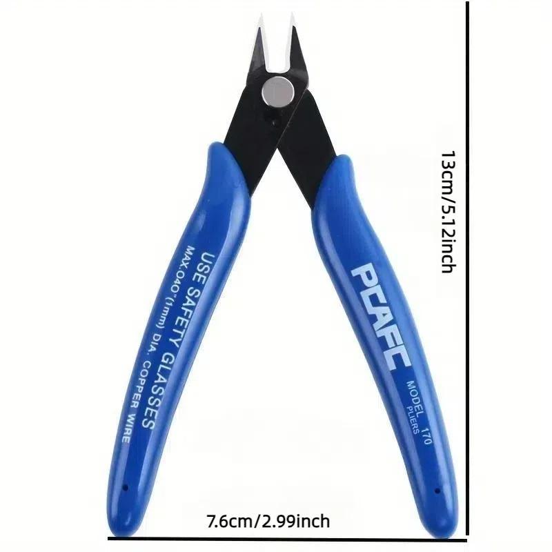 1pc Industrial Electronic Pliers Durable chrome vanadium steel for wire cutting trimming plastic Electronic feet Hand tools Multi Function Pliers