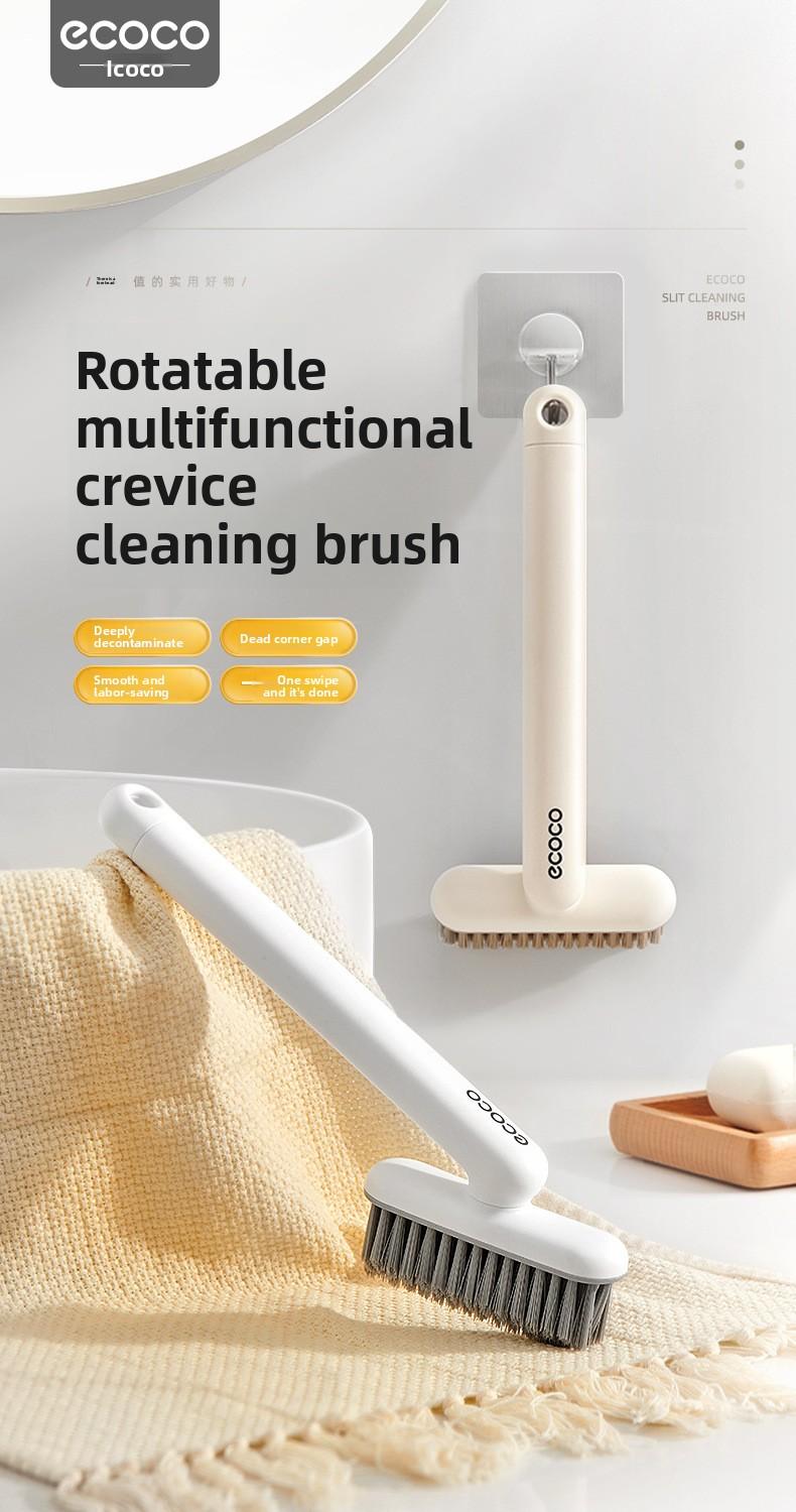 Tile Grout Scrub Brush Hard Bristle Rotating Bathroom Cleaner for Toilet Sink Shower Floor Grout Stain Remover