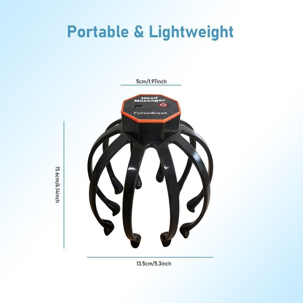 Portable Head Massager, Rechargeable Cordless Head Massager, 3 Adjustable Massage Modes, Holiday Gift