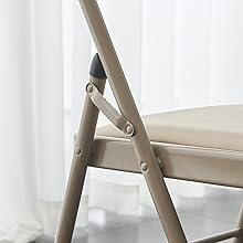 4/6 Pack Folding Chairs with Padded Seats for Outdoor & Indoor, Portable Stackable Commercial Seat with Steel Frame for Events Office Wedding Party, 330lbs Capacity