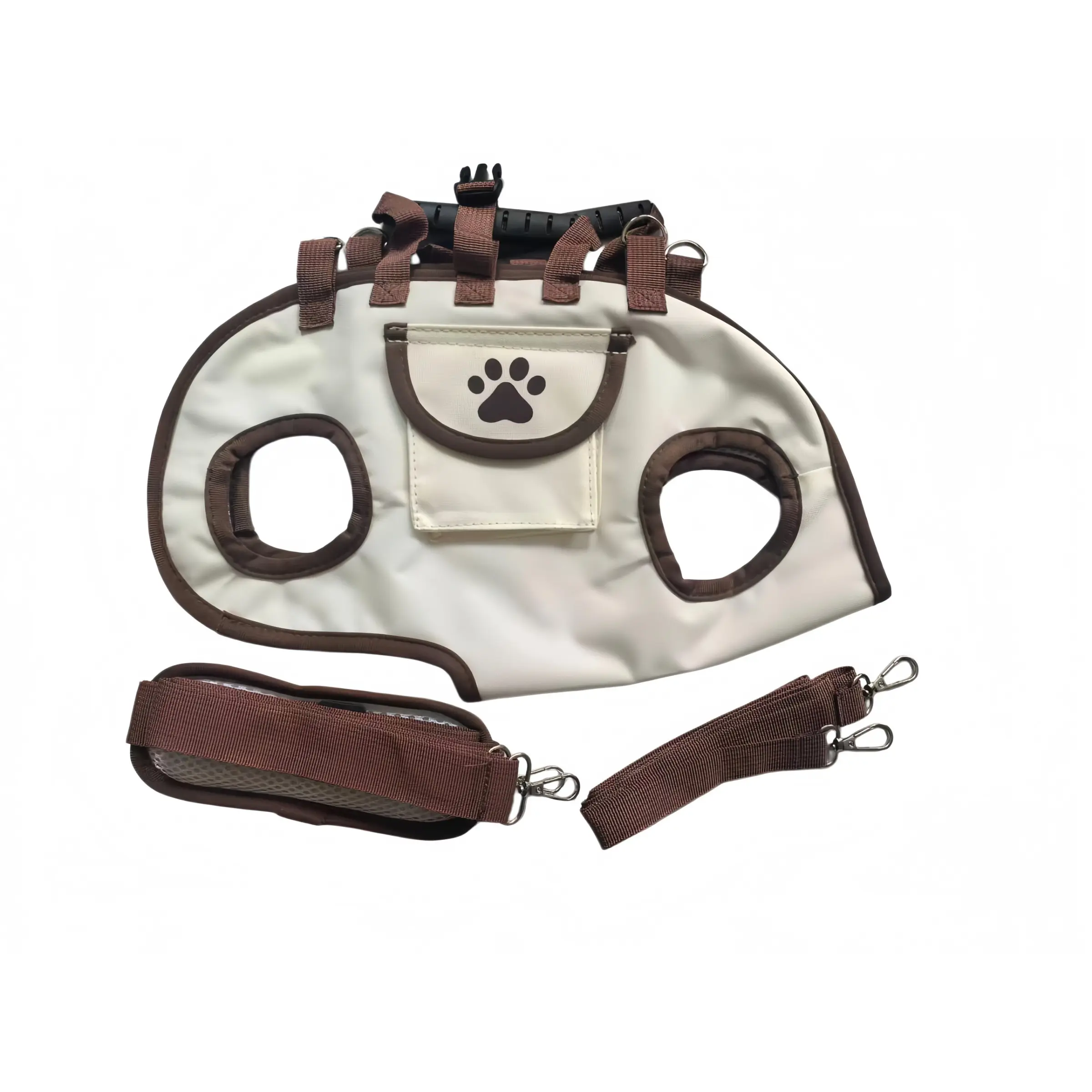Three-In-One Backpack Travel System for Cats and Small Dogs, Breathable Mesh Pet Carrier, Adjustable Safety Harness, Ergonomic Airport Bag, Puppy Carrier