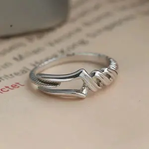Anime Spear Of Longinus Ring Vintage Unisex Adjustable Opening Cosplay Rings Party Jewelry Accessories Gifts