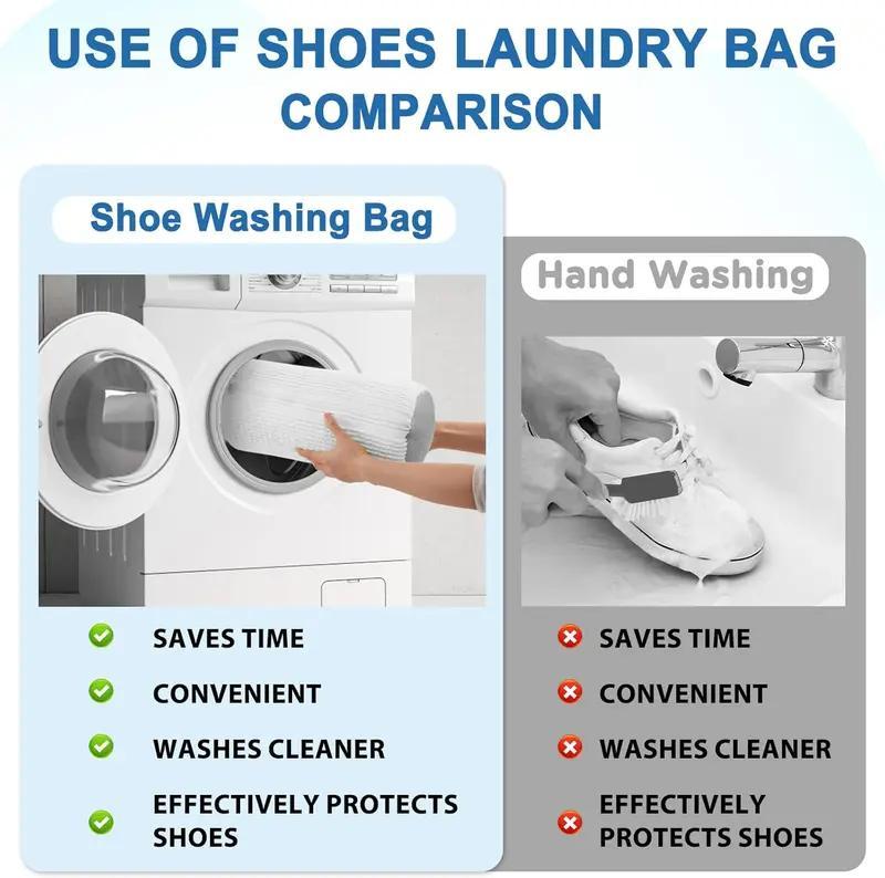 Washing machine and dryer laundry shoe bag, washing machine shoe bag, 1 reusable washing machine shoe bag, suitable for most shoe types