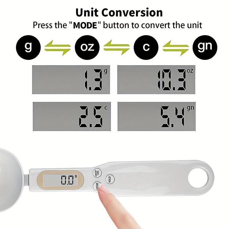 Digital Kitchen Scale Spoon, 1 Count Battery Powered Electronic Food Scale Spoon, Kitchen Measuring Tool for Food Weighing & Portion Control, Utensils, Kitchenware, Cooking, Kitchen Gadgets