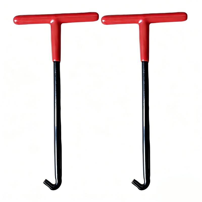 Universal T-Handle Motorcycle Exhaust Spring Puller, 2-In-1 Installer & Removal Hook, Heavy-Duty Exhaust Pipe Repair Tool
