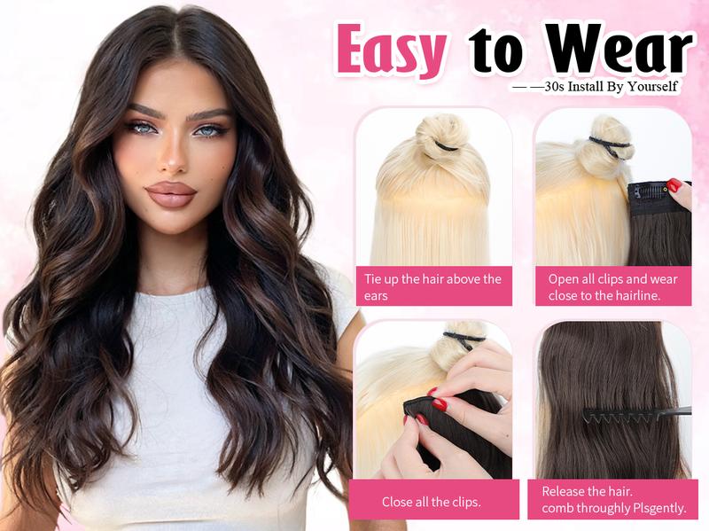 Iridescent Clip in Hair Extensions 20Inch 4PCS Hair Extensions Hairpieces Clip Ins Soft Synthetic Hairpieces for Women Iridescent Clip in Hair Extensions 20Inch 4PCS Hair Extensions Hairpieces Clip Ins Soft Synthetic Hairpieces for Women