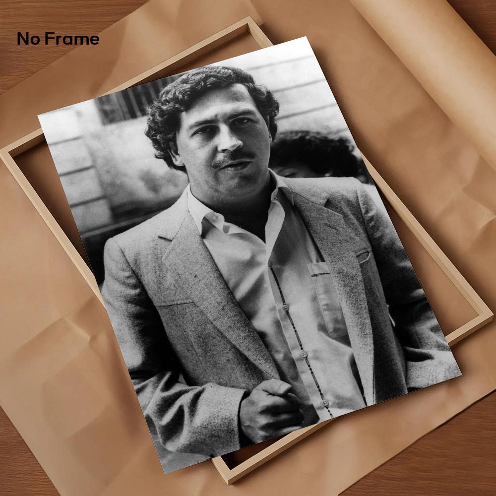 Classic Movie P-Pablo E-Escobar Poster HD Sticky Waterproof Wall Art | High Quality Print Aesthetic Home Living Bedroom Bathroom hallway Decor Trendy Room Decoration | Multiple Size Options Available