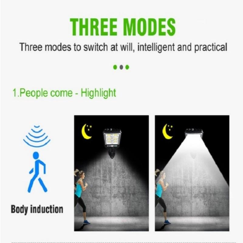 Outdoor Super Bright LED Solar Street Light 9cob Body Sensor Solar Wall Light Ip65 Waterproof Dusk to Dawn Safety Lamp Garden Pathway Decor