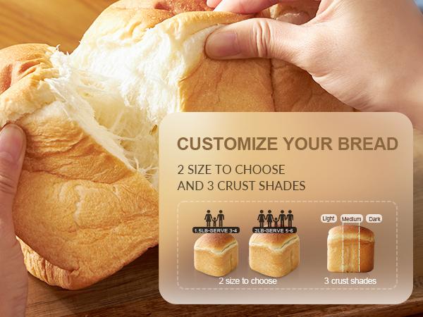 Neretva Bread Machine, 2.2LB 15-in-1 Bread Maker, Dual Heater Breadmaker Machine with Auto Nut Dispenser & Nonstick Ceramic Pan, Bread Maker Machine for Gluten Free, Dough Maker, Sourdough, Yogurt