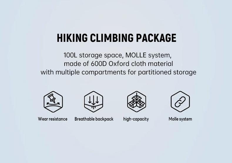 Emergency Escape Bag, 100L Big Forest Bugout Bags, 600D Oxford Fabric Camouflage Bag, Waterproof Breathable Travel Bag, Overnight Biggie Handbag, Rugged and Durable Men's Camouflage Backpack Hiking Camping Hunting, 72 Hour Emergency Escape Bag