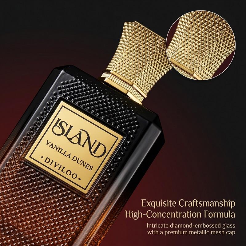 Island Dreams Perfume 100ML Unisex, Bourbon Vanilla Gourmand Eau De Parfum, Coconut & Tropical Notes, Long Lasting Vacation Scent