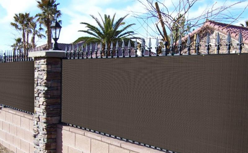 6 feet x 50 feet Privacy Screen Fence Heavy Duty Fencing Mesh Shade Net Cover for Wall Garden Yard Backyard