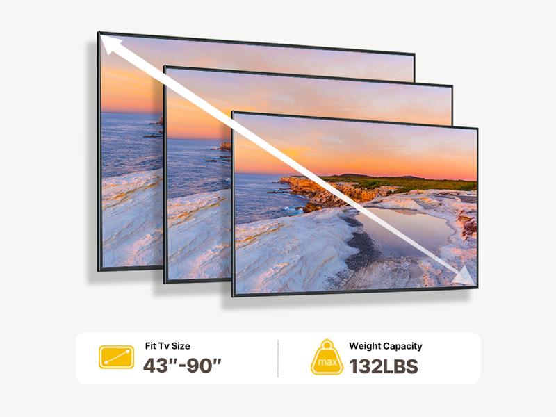 Ultra Slim TV Wall Mount for 37-95 Inch TVs | 1.1" Thin Low Profile Full Motion Bracket | Dual Swivel Articulating Arms with Tilt | Max VESA 600x400mm | Holds 132lbs | Fits 16"/18" Studs Ultra Slim TV Wall Mount for 37-95 Inch TVs | 1.1" Thin Low Profile Full Motion Bracket | Dual Swivel Articulating Arms with Tilt | Max VESA 600x400mm | Holds 132lbs | Fits 16"/18" Studs