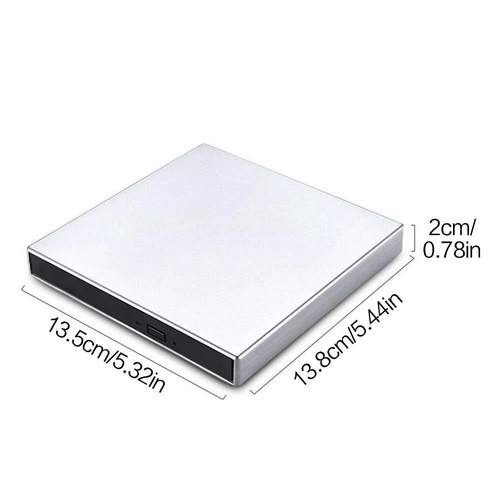 Usb 3.0 external dvd cd burner, portable cd dvd drive for Laptop Desktop, Plug and Play, 24X Read Write, Shock resistant, Compatible with Windows Mac Linux, dual Power Cables for Stable Use