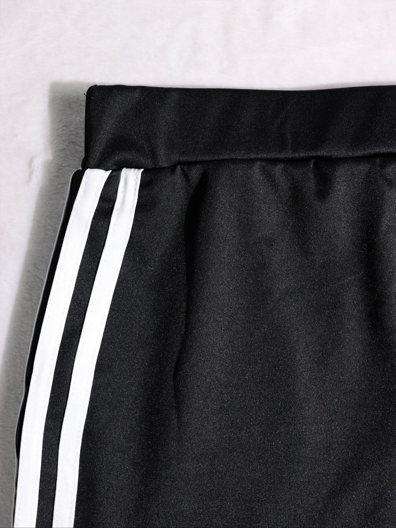 Women's Sporty Fitted Short Dress Set, Sportswear Set, Sportswear For Gym, Long Sleeve Slim Fit Casual Two-Piece, Trendy Comfortable Clothing for Everyday Wear