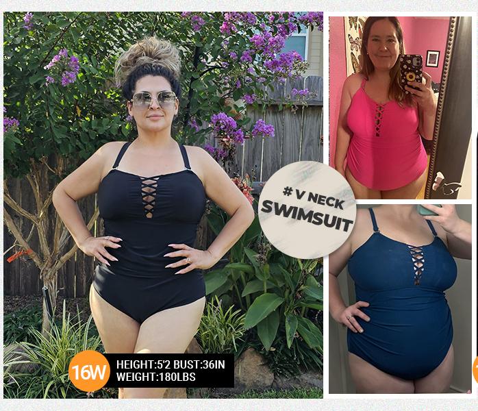 Yonique Women Plus Size One Piece Swimsuits Tummy Control Bathing Suits Vintage Swimwear