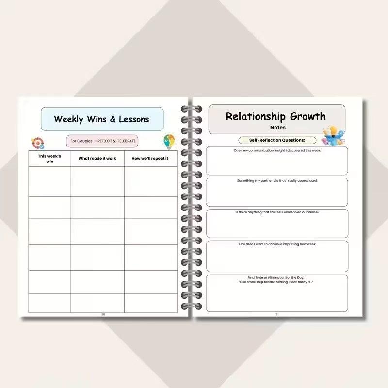 Talk to Me Better Couples Relationship Healing Workbook, Improve Communication, Enhance Intimacy, Resolve Conflicts, Self-Reflection Exercises