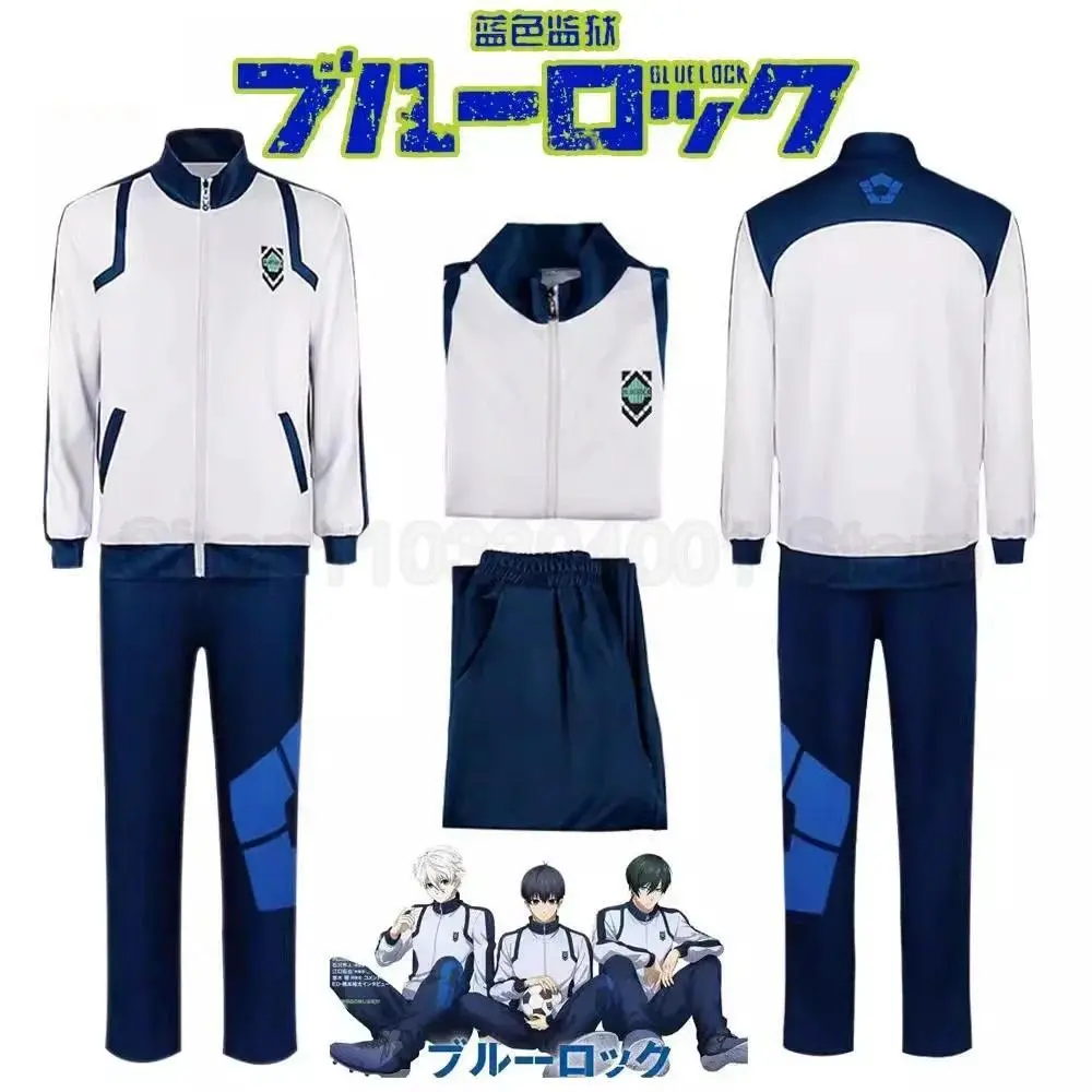 Anime Reo Nagi Bachira Isagi Chigir Cosplay Costume Full-Zip Pocket Sportswear Tracksuit Hoodie Reo Nagi Bachira Isagi Chigiri
