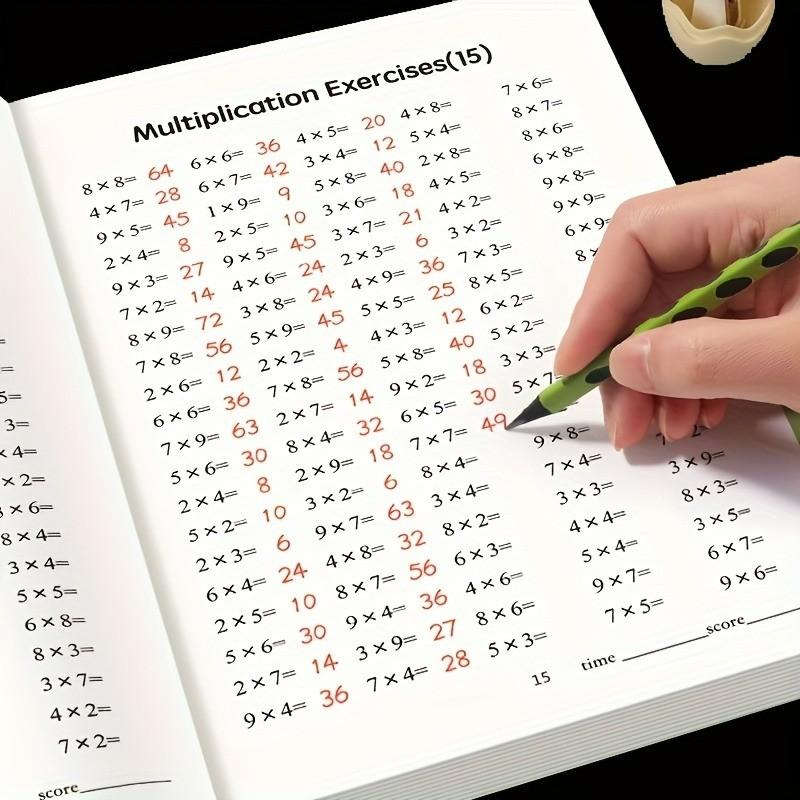 Educational Writing Aid for Learning & Education, Durable Arithmetic Practice Book, Learning Tool, Learning Materials, Enhances Calculation Skills, Ideal School Supply Gift, Student Essentials