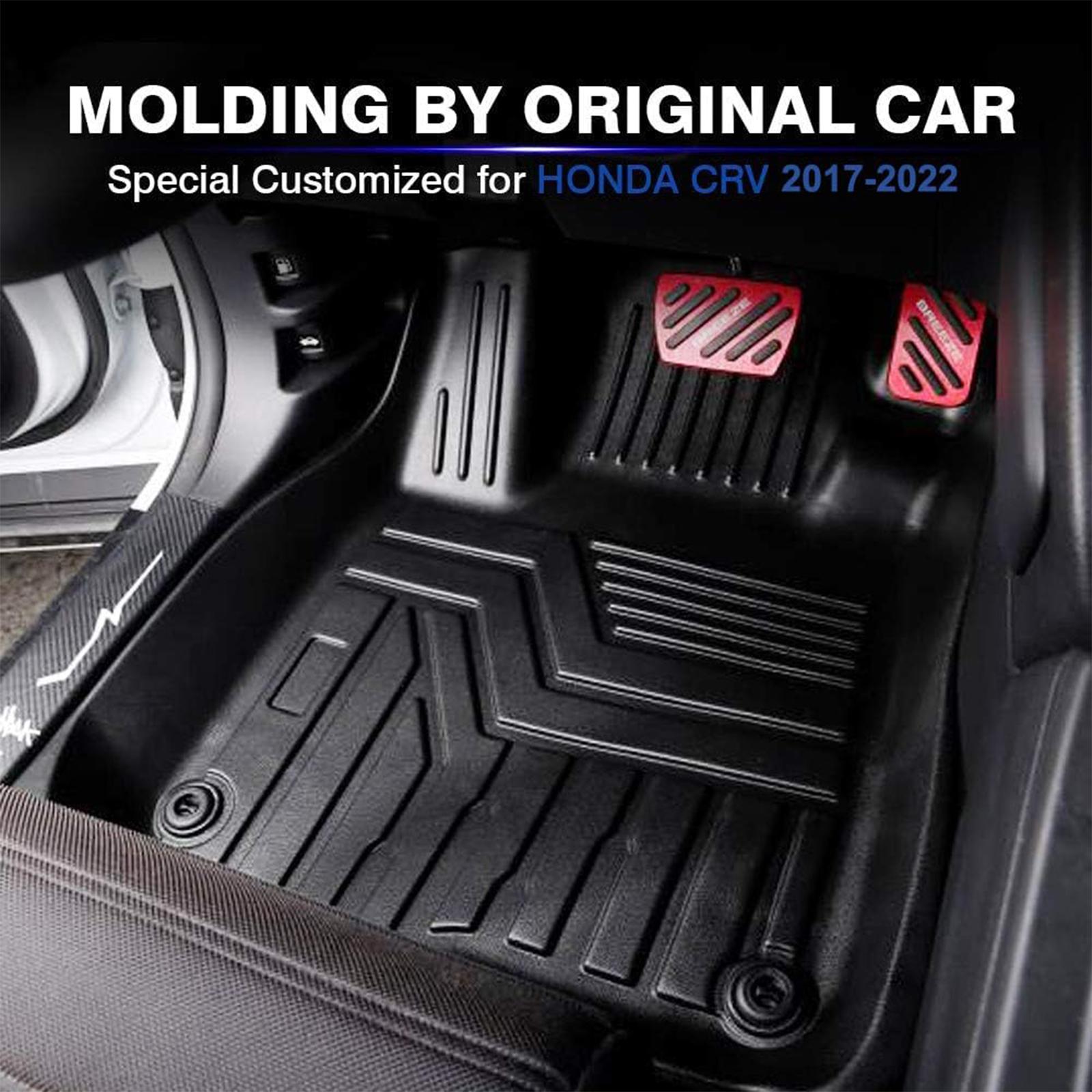 Canvcle All Weather Floor Mats for Honda CR-V 2017-2020 CRV Accessories Front Rear 2 Row Rubber Mats High Edge Car Interior Kit Non-Slip TPE Material Odorless Easy Clean Custom Fit 3D Laser Scanning Canvcle All Weather Floor Mats for Honda CR-V 2017-2020 CRV Accessories Front Rear 2 Row Rubber Mats High Edge Car Interior Kit Non-Slip TPE Material Odorless Easy Clean Custom Fit 3D Laser Scanning