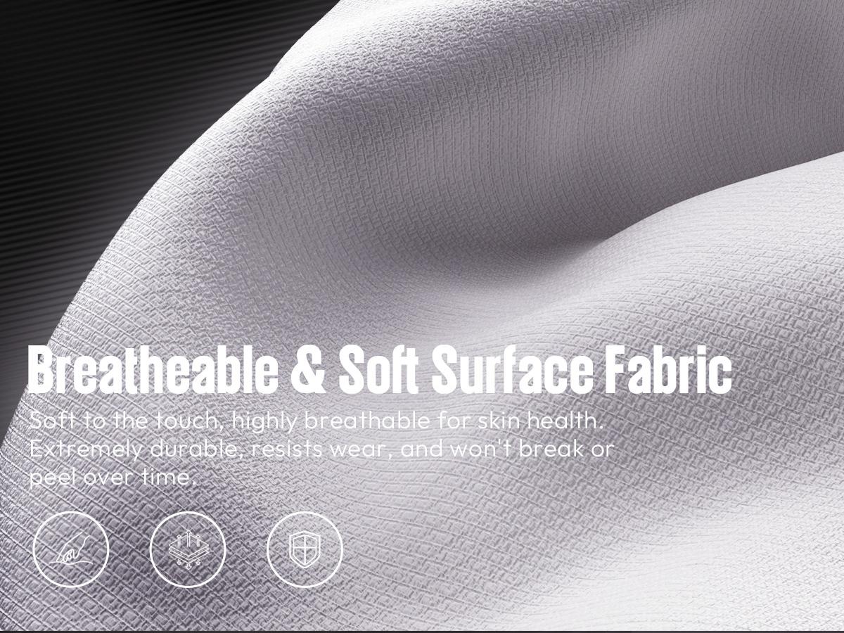 Dowinx Lumbar Massage Support office game Chair, foot pedal ergonomic chain, spring cushion fabric 300 LBS