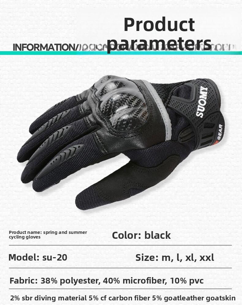 All Season Shock Absorbing Climbing Gloves Carbon Fiber Full Finger Winter Ski Cycling Mountain Bike Wrist Support Outdoor Wear Resistant Anti Slip Breathable Lightweight Flexible Protective Gear Hiking Riding Snow Sports Comfort Durable for Men Women
