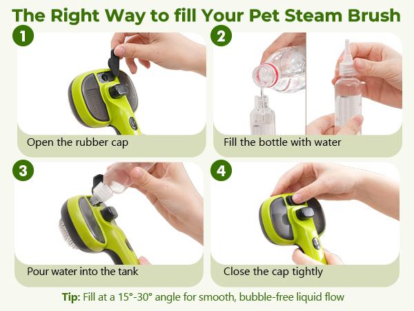 Pecute Pet Spray Hair Removal Brush for Cat/Dog – Deshedding & Grooming Tool, one button hair removal comb,deshedding vacuum brush, fur removal tool, grooming trimming tool