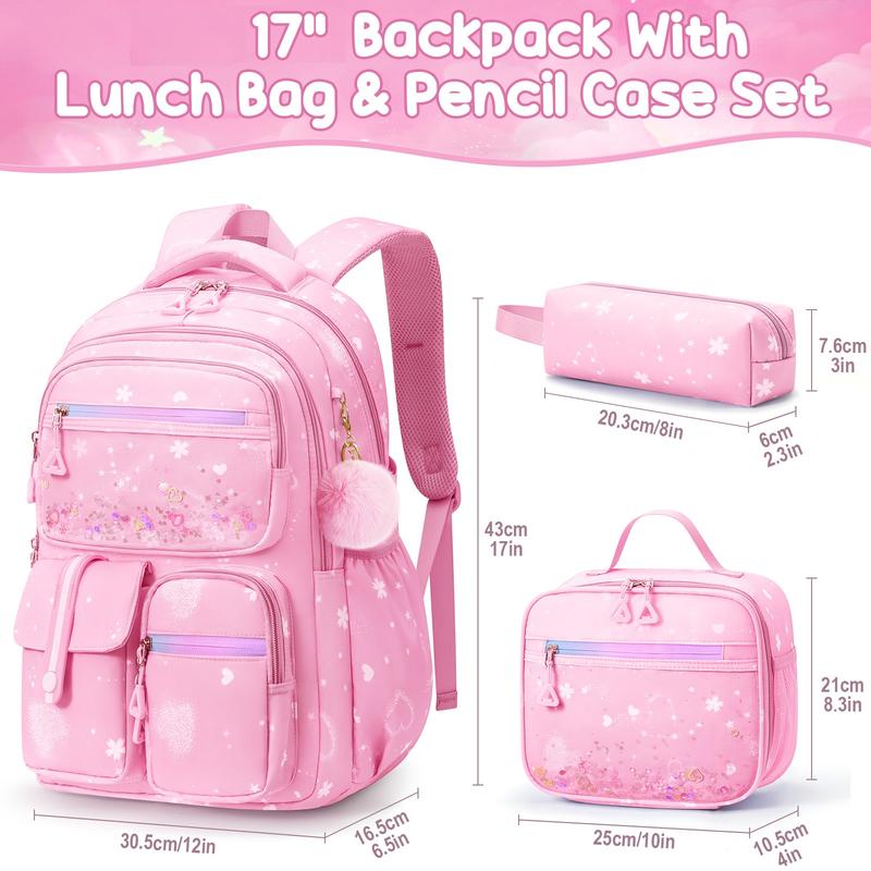 Product Introduction of Fimibuke Waterproof Clear Backpack 3PCS Set with Lunch Box & Pencil Case – Lightweight School Backpack Stadium Approved for Elementary, Middle & High School Students TikTokShopBacktoSchool 26