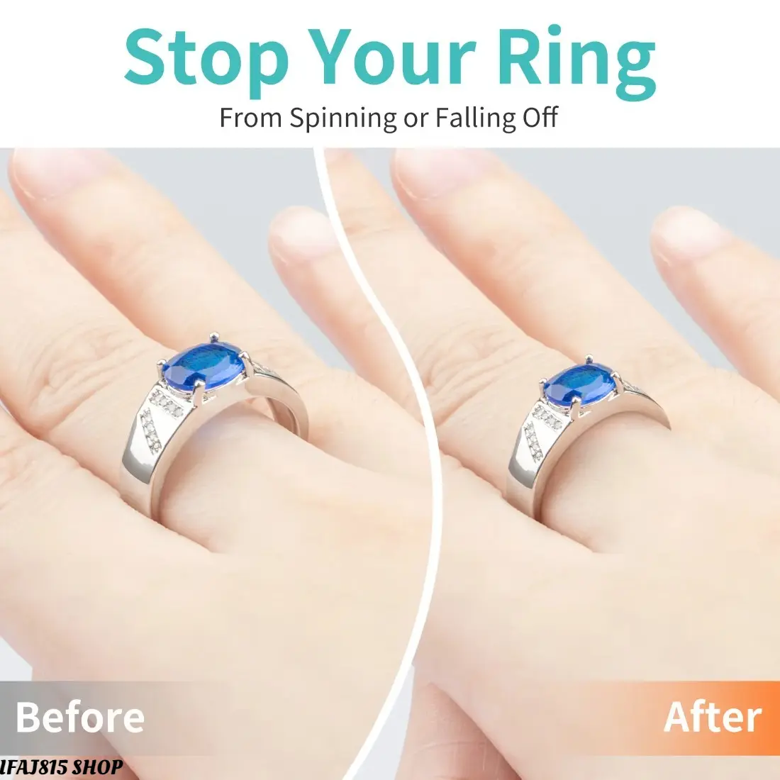 8 sizes of invisible ring adjusters, clear silicone ring size spacers for loose rings, comfortable ring protection inserts for women and men, adjustable jewelry accessories for weddings, daily wear, and special occasions