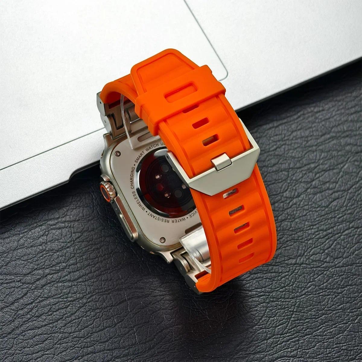 Funky Romantic Glamorous Ethnic Peppy Soft Silicone Sport Watch Strap, Replacement Band Compatible with 42/44/45/49MM Ultra 2, Series 4/5/6/7/8/9 Smart Watches
