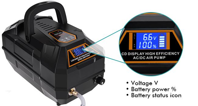 hygger Rechargeable Aquarium Pond Air Pump, Powerful Quiet Commercial Tank Air Pump with Hose Air Stone Check Valve Adjustable Flow Diverter Valve for Fishing Yacht/Power Outages/Hydroponic hygger Rechargeable Aquarium Pond Air Pump, Powerful Quiet Commercial Tank Air Pump with Hose Air Stone Check Valve Adjustable Flow Diverter Valve for Fishing Yacht/Power Outages/Hydroponic