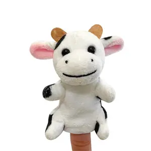 Cloth Doll Farm Animal Finger Puppet Storytelling Educational Animal Hand Puppet Kawaii Cartoon Puppets Plush Toy Teaching Shows