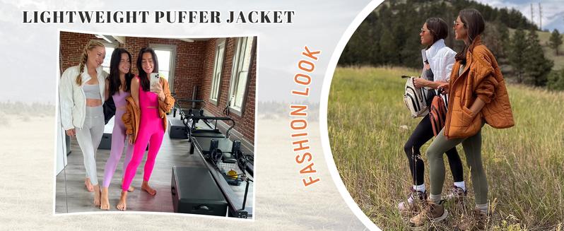 Ommig Women's Oversized Quilted Lightweight Puffer Jackets Casual Padded Coat With Pockets