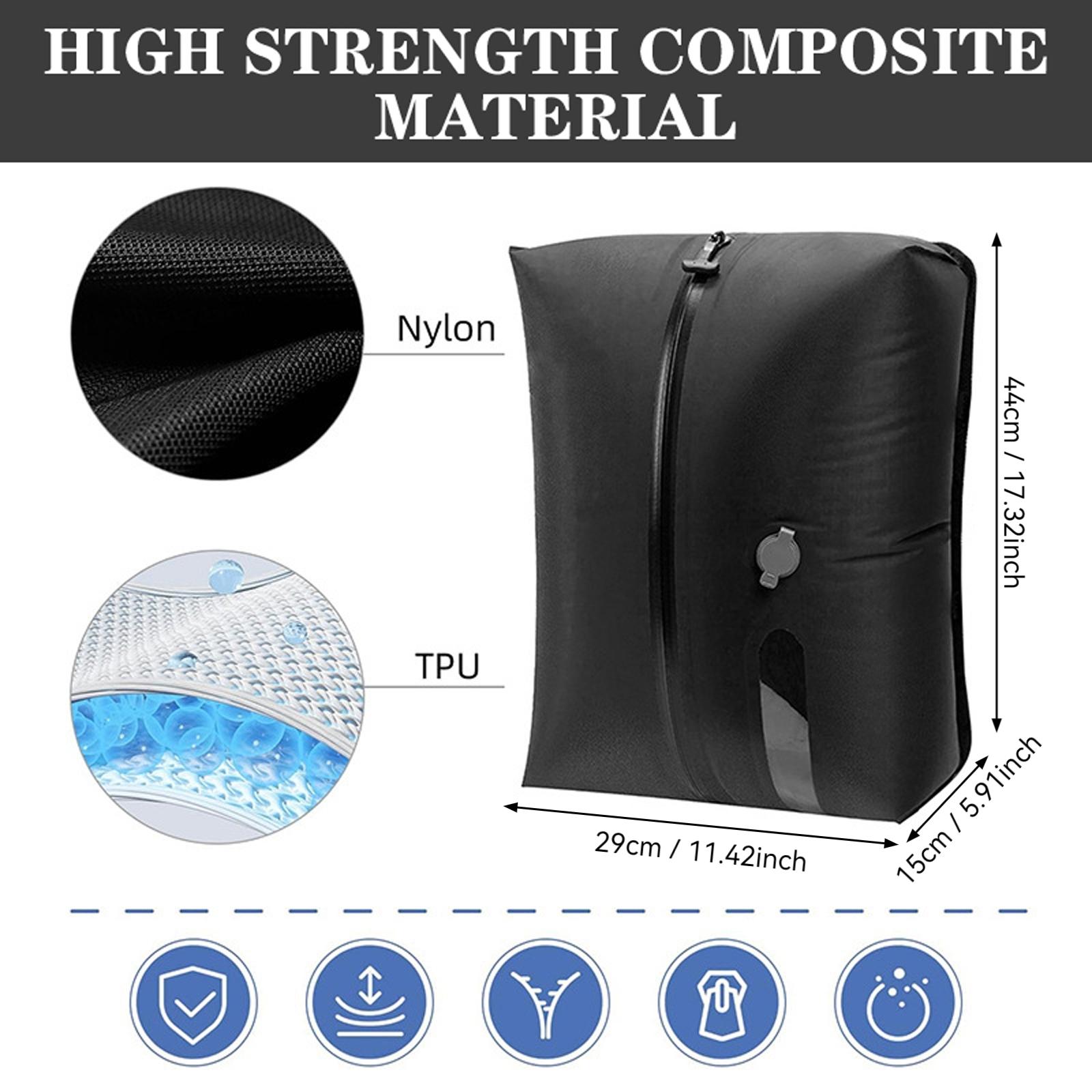 Vacuum Compression Bag, 1 Count Reusable Space Saving Vacuum Storage Bag, Waterproof Storage Bag for Suitcase, Backpack, Luggage Packing