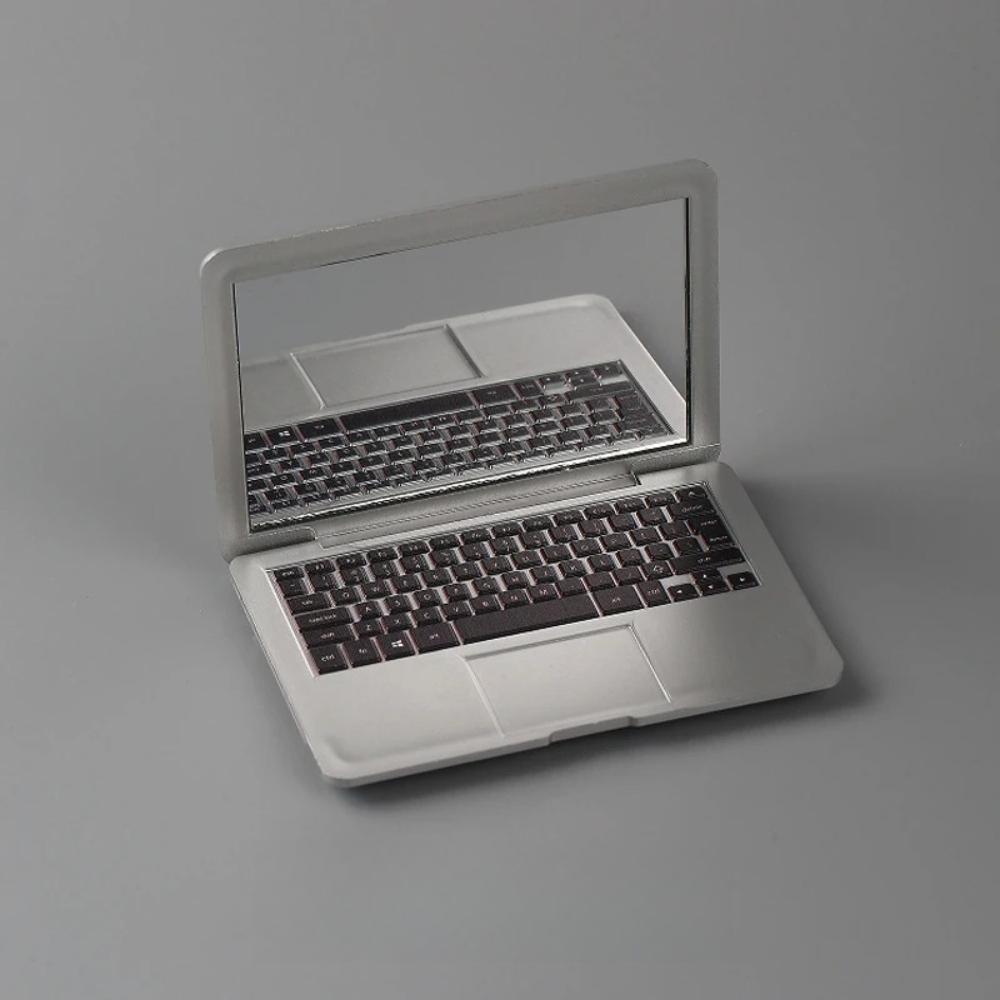 3 Pcs Creative Portable Mini Computer Mirror Foldable Laptop Shape Makeup Mirror High Quality Pocket Mirror Beauty Makeup Mirror
