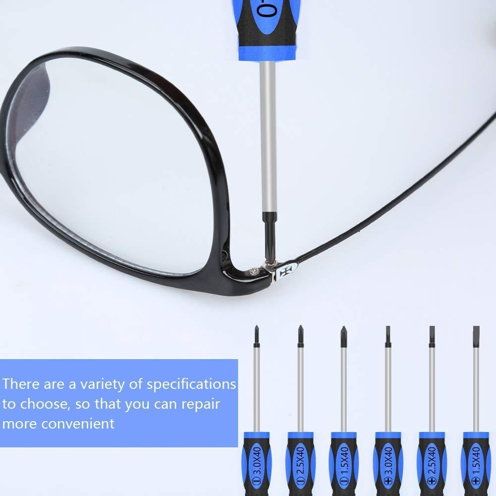 10 in 1 Precision Screwdriver Set Handle Portable Pen Manual Hand Tool Kit Wireless Cordless Magnetic Mini Small Bit for Mobile Cell Phone Watch Repair Home Household Micro Laptop PC Multi-functional Professional