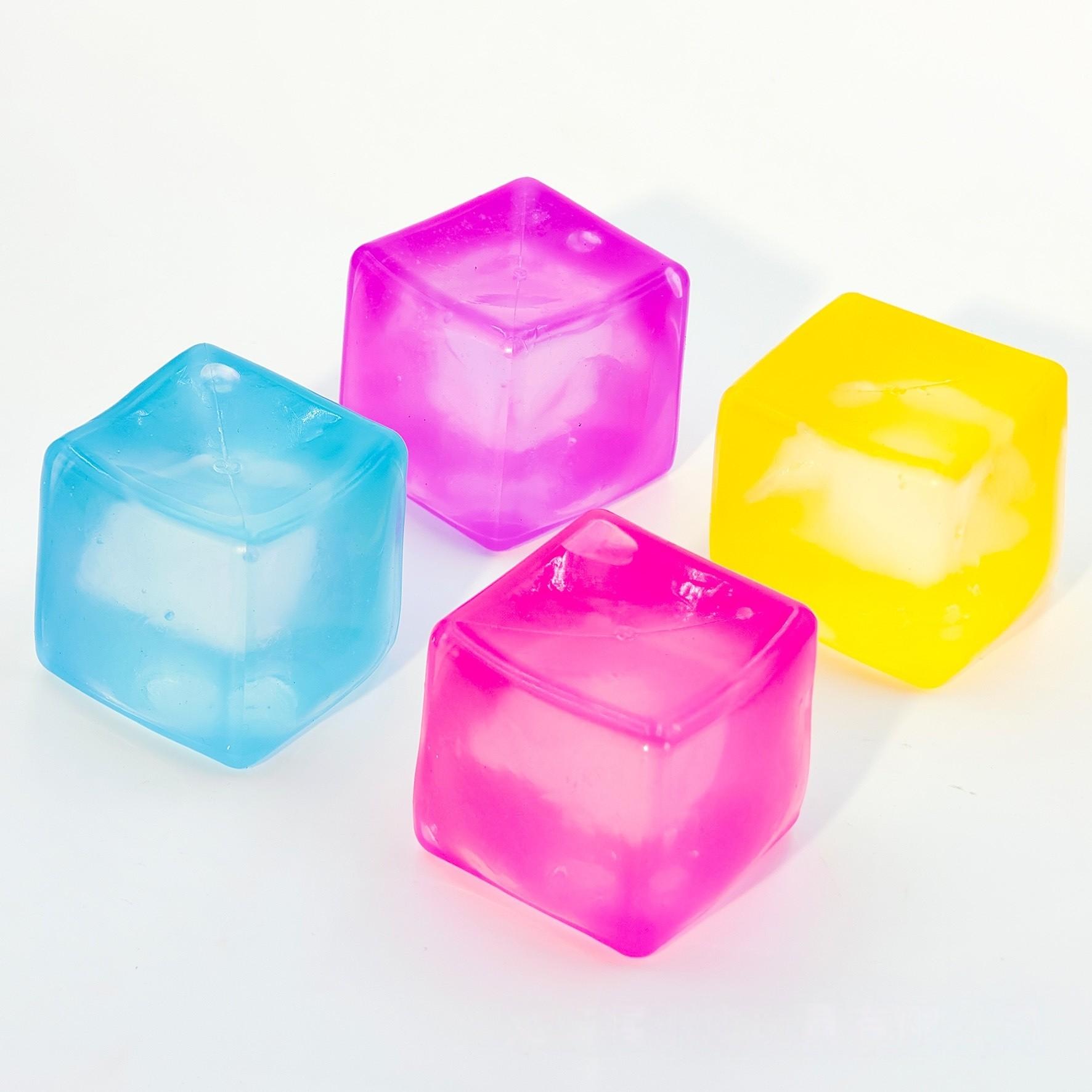 Creative Jelly Color Cube Squeeze Toy, Slow Rebound Stress Relief, Relieve Learning Anxiety, Work Pressure, Relaxing Fun