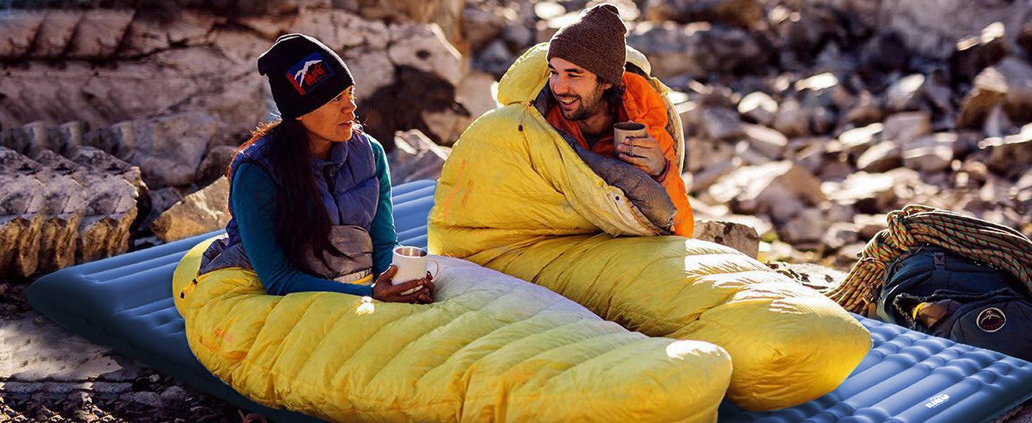 Sleeping Pad for Camping 4" Ultra-Thick Self Inflating Camping Pad, with Pillow Built-in Foot Pump, for Backpacking Hiking Portable christmas gift Quick Inflate Outdoorgear Sleeping Pad for Camping 4" Ultra-Thick Self Inflating Camping Pad, with Pillow Built-in Foot Pump, for Backpacking Hiking Portable christmas gift Quick Inflate Outdoorgear
