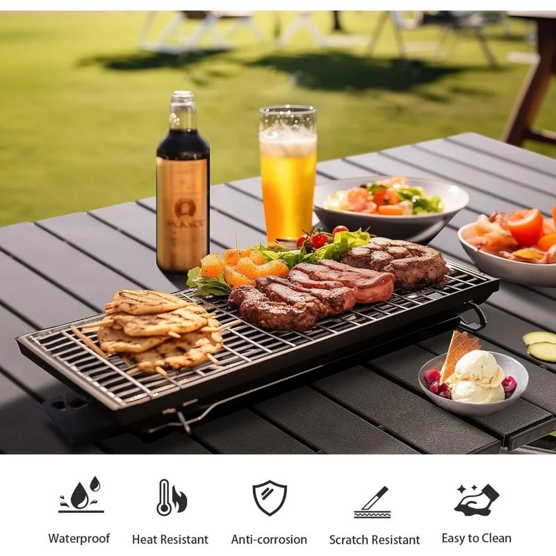 AORAN Folding Picnic Table, Steel Ultra-Compact Outdoor Detachable Portable Folding Lightweight Table with Large Capacity Storage Bag, Suitable for Beach, Picnic, Travel, Backyard, BBQ AORAN Folding Picnic Table, Steel Ultra-Compact Outdoor Detachable Portable Folding Lightweight Table with Large Capacity Storage Bag, Suitable for Beach, Picnic, Travel, Backyard, BBQ