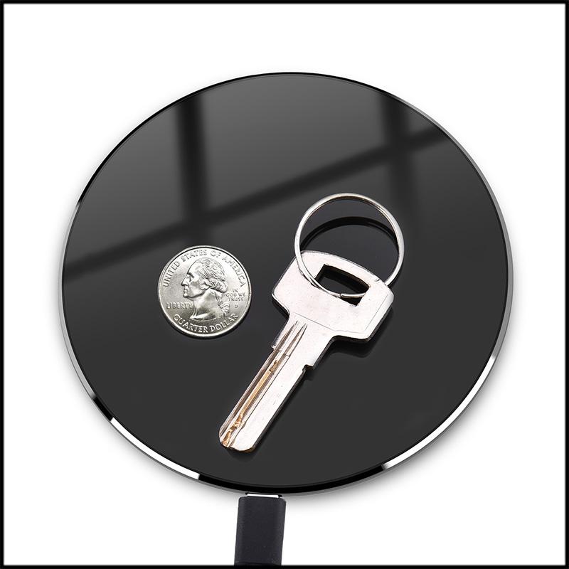 TOZO W3 Wireless Charger, 10W Qi-Certified Fast Charging Pad with Aviation Aluminum Computer Numerical Control Technology Compatible with iPhone 16 15 4Series, Samsung Galaxy Series NO AC Adapter Smartphone Cellphone Electronic Mobile Smartphone Cellphone