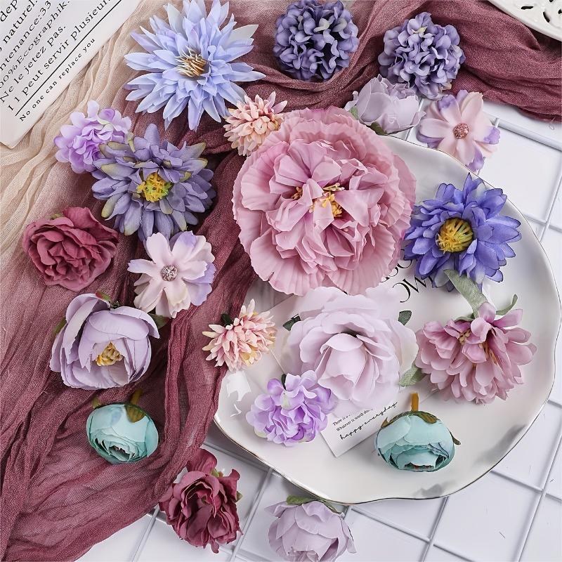 21pcs Combination Set Silk Flower Head