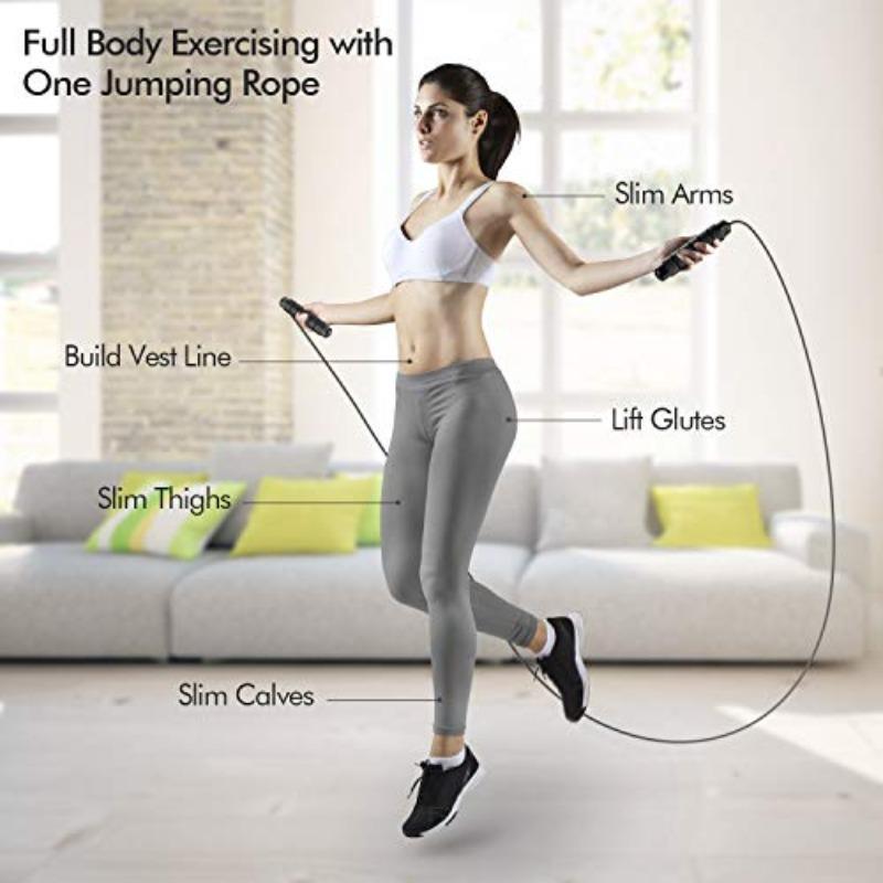 Fitness Jump Rope, Skipping Ropes, Tangle-Free Smooth Jumping Rope, High-Efficiency Fat Burning Exercise Tool, Ideal for School Workouts & Fitness Enthusiasts