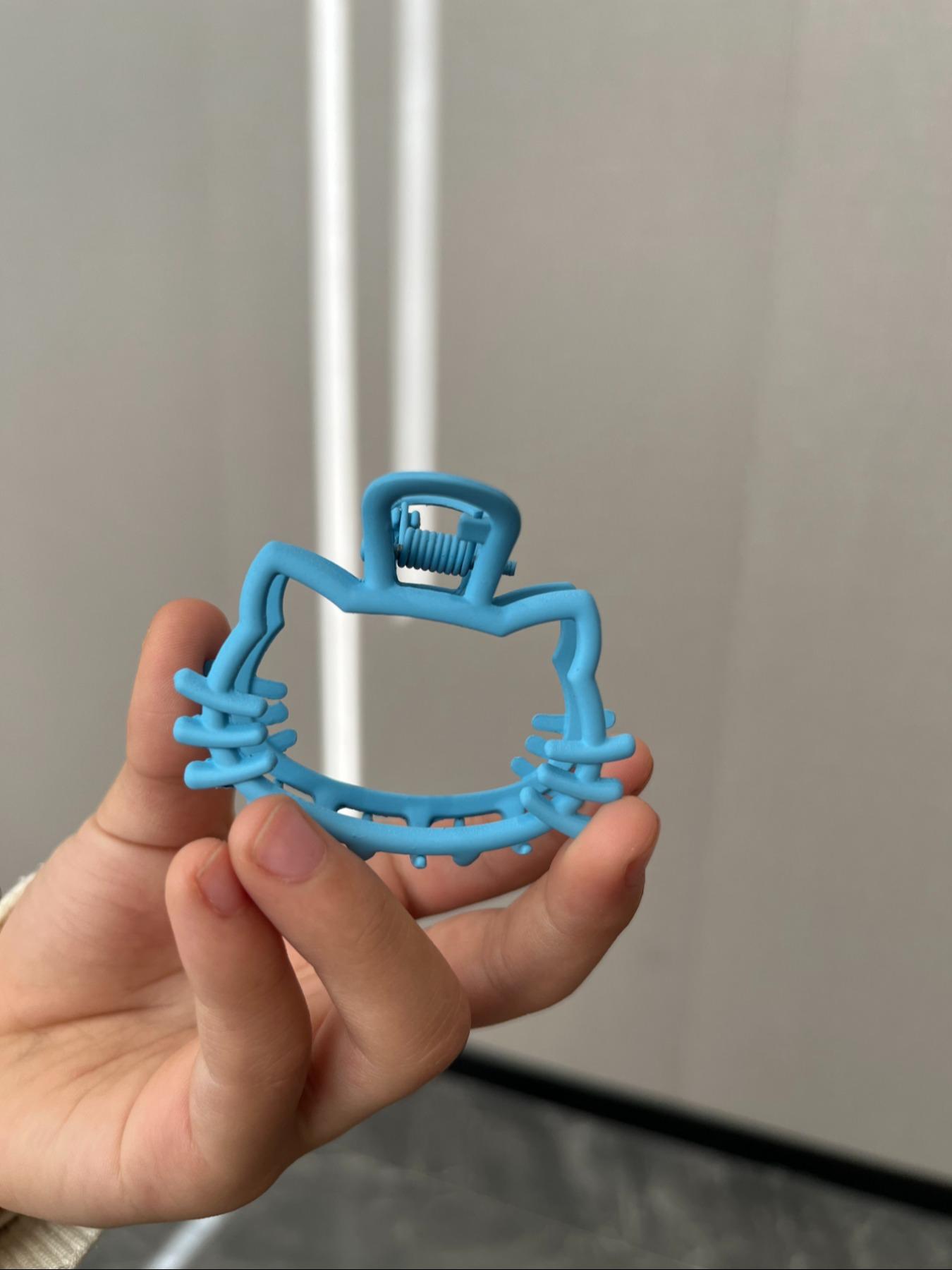 Women's Cute Cat Design Hair Claw, Trendy Plain Color Hollow Out Design Hair Claw, Fashionable Hair Accessories for Women & Girls for Hairstyle Decoration, Hair Clip