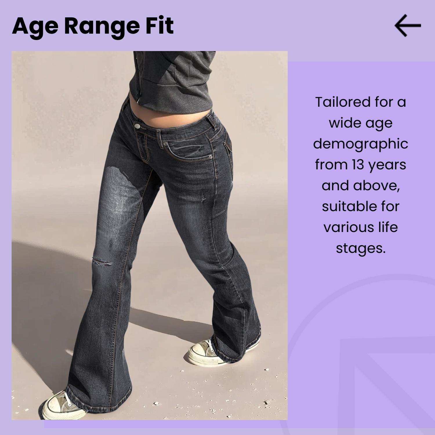 GILIPUR Y2K Women's Mid-Stretch Flared Vintage Wash Jeans,Women's Vintage Mid-Low Waist Waisted Flare Jeans,Starched Jeans Girls,90s Outfits,Mom Jeans,Fit Jeans,Cute Bell-Bottomed,Denim Trousers For All Seasons And All Occasions,T-Chic