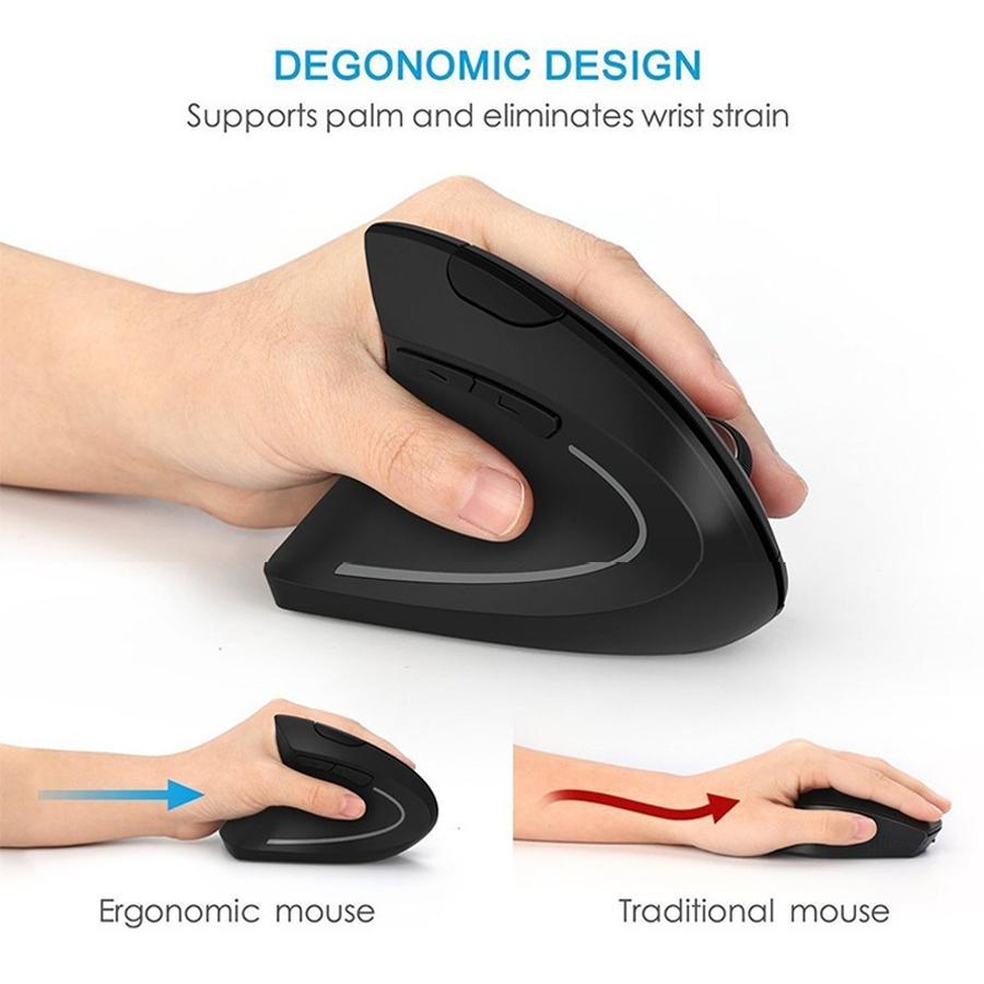 Vertical Ergonomic Design Portable Wired USB Wireless Optical Tracking Mouse Rechargeable Bluetooth Gaming PC Gamer For Computer Laptop Mause Accessory