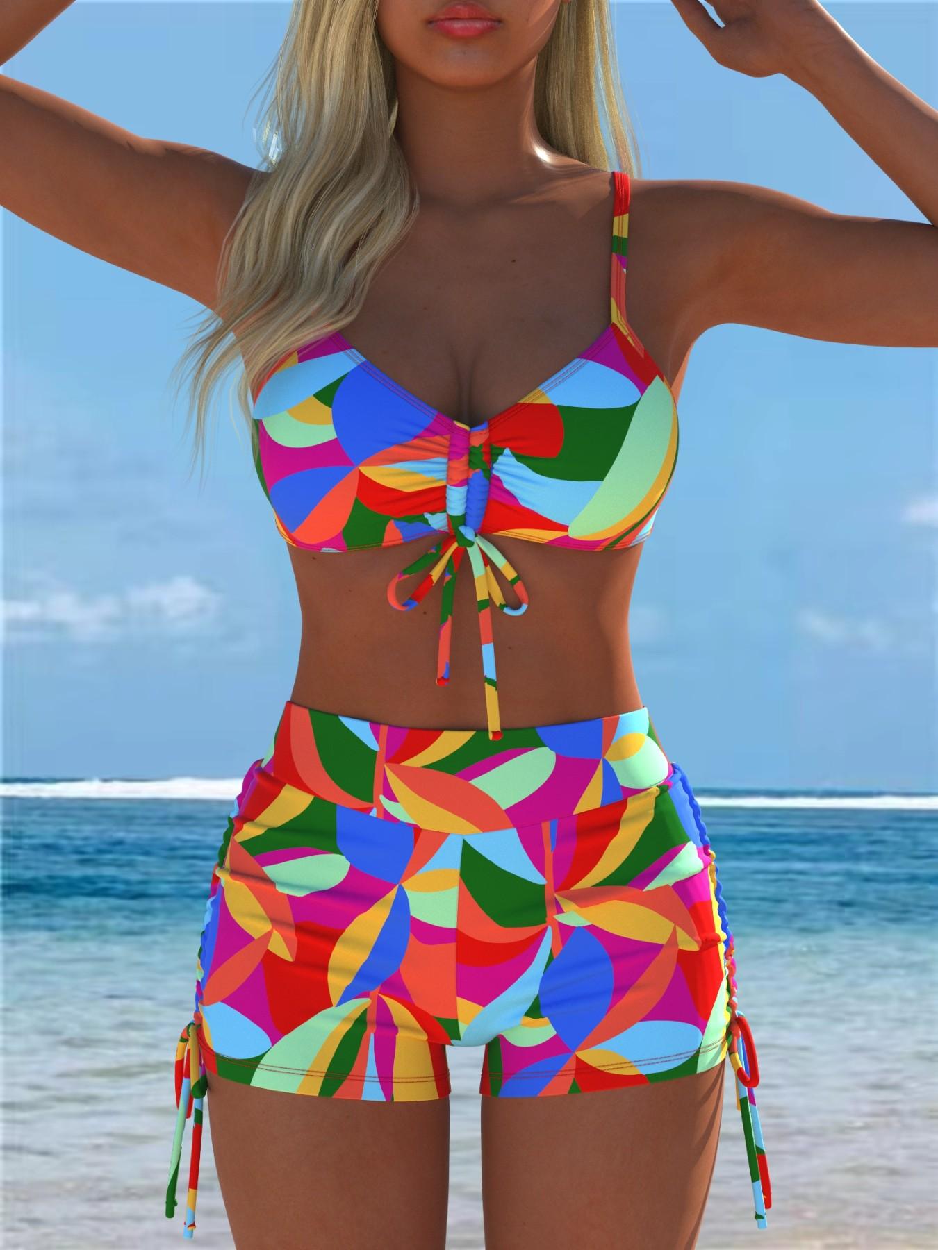 Women's Fashion Split Bikini, Stylish Two-Piece Swimsuit, Perfect for Beach & Pool, Trendy Summer Swimwear, Comfortable & Chic Design